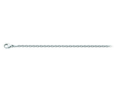 Cadena De Eslabones Diamond For\at 1,80 mm, 50 cm, Oro Blanco De 18 Quilates Rodiado - Imagen Estandar - 1