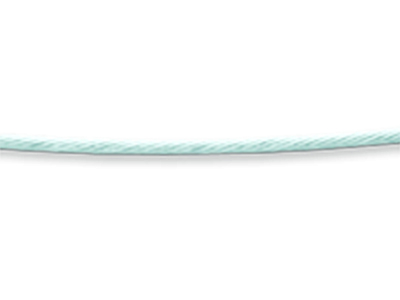 Collar Cable 0,75 Mm, 42 Cm, Oro Blanco 18k Rodiado - Imagen Estandar - 2