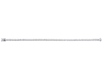 Brazalete De 2,90 mm Con Engaste Cerrado, Diamantes De 0,65 Quilates, Oro Blanco De 18 K - Imagen Estandar - 1