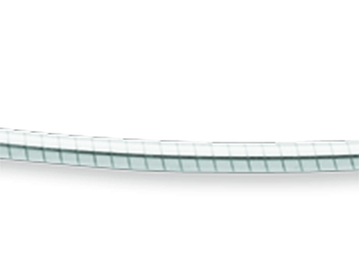 Collar Avvolto Redondo Omega 1,4 mm, 45 cm, Oro Blanco De 18 Quilates Rodiado - Imagen Estandar - 2