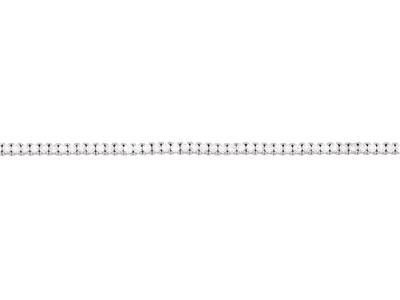 Pulsera Rivi}re De Diamantes 3,00 Ct 85  Piedras , 18 Cm, Oro Gris De 18 K - Imagen Estandar - 2
