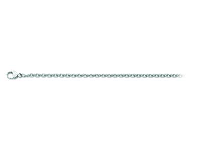 Cadena De Eslabones Diamond For\at 1,30 mm, 50 cm, Oro Blanco De 18 Quilates Rodiado - Imagen Estandar - 1