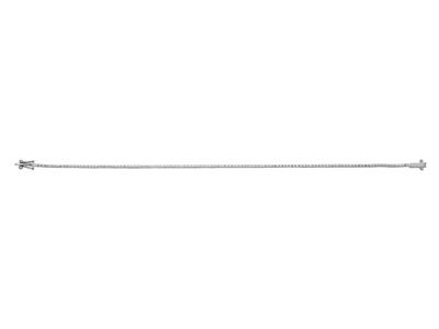 Pulsera Rivire De Diamantes 0,25 Ct, 17,5cm, Oro Blanco De 18 K
