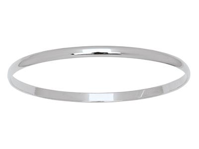 Pulsera Collar Solid Slave, 4 X 1,50 Mm, 60 Mm, Oro Blanco De 18 Quilates - Imagen Estandar - 1