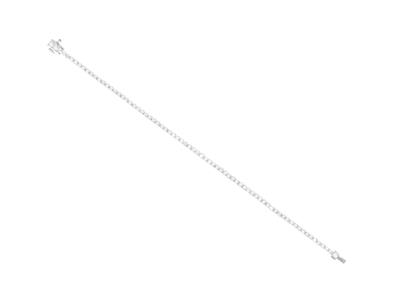 Pulsera De Ro, 77 Diamantes 1,94ct, 17cm, Oro Blanco De 18k