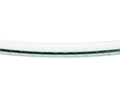 Collar Omega Hoja De Salvia 2 MM Reversible, 42 cm, Oro Bicolor De 18k - Imagen Estandar - 2
