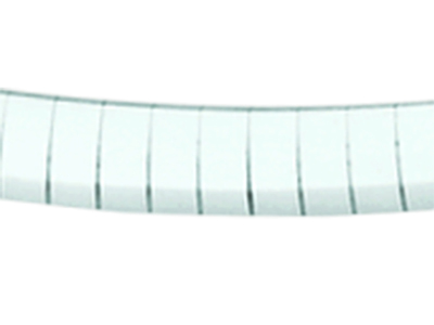 Collar Omega De Hoja De Salvia 4 Mmreversible, 45 cm, Oro Bicolor De 18k - Imagen Estandar - 2