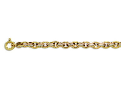 Pulsera Hawai 10.50 Mm, 20 Cm, 3 Oro 18k. Ref. 3067