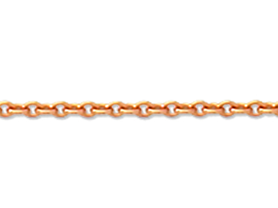 Cadena De Eslabones For\at Redonda 1,90 mm, 45 cm, Oro Rojo De 18 K - Imagen Estandar - 2