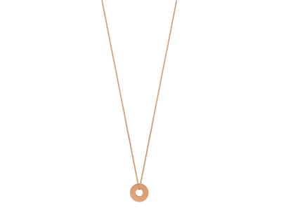 Collar-Disco,-Cadena-40-42-Cm,-Oro-Ro...