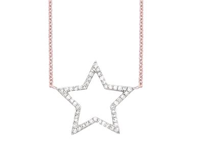 Collar-Estrella,-Diamantes-0,14ct,-38...