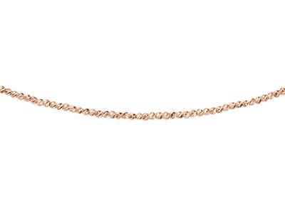 Collar Bolas Talladas 1,80 Mm, 423 Cm, Oro Rojo 18k