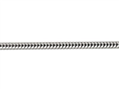 Cadena Tipo Serpiente Redonda 1,6 mm, 60 cm, Plata 925 - Imagen Estandar - 2