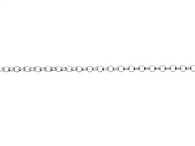 Cadena De Malla Jaseron Diamantado 1,4 mm, 76 cm, Plata 925 - Imagen Estandar - 2