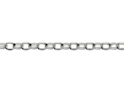 Cadena De Eslabón Belcher Diamantado 2,2 mm, 55 cm, Plata 925 Británico - Imagen Estandar - 2