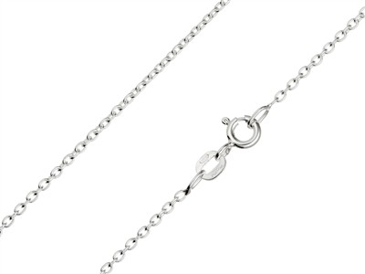 Cadena De Eslabn Jaseron 1,60mm, 45-50cm, Plata 925