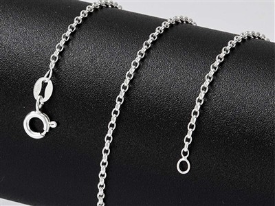Cadena De Malla Jaseron 2 mm, 40 cm, Plata 925 - Imagen Estandar - 4