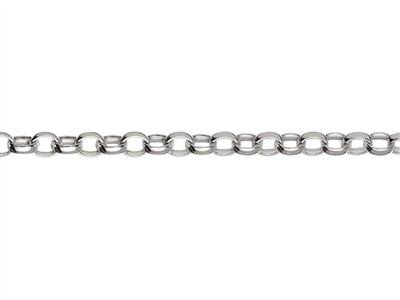 Cadena De Malla Jaseron 2,1 mm, 40 cm, Plata 925 - Imagen Estandar - 2
