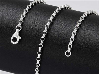 Cadena De Malla Jaseron 2,1 mm, 40 cm, Plata 925 - Imagen Estandar - 4