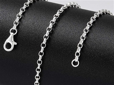 Cadena De Malla Jaseron 2,5 mm, 66 cm, Plata 925 - Imagen Estandar - 4
