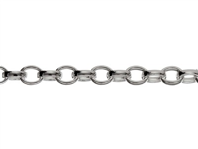 Cadena De Malla Jaseron De 3 mm, 45 cm, Plata 925 - Imagen Estandar - 2