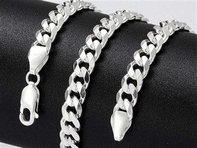 Cadena Barbada, 5,5 mm, 50 cm, Plata 925 - Imagen Estandar - 4