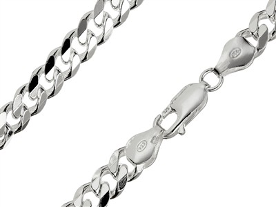 Cadena Barbada 6,6 mm, 45 cm, Plata925 - Imagen Estandar - 1