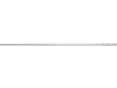 Cadena Gourmette Con Acabado De Corte De Diamante 1 Mm, 50-55 Cm, Plata 925 Sello De Contraste - Imagen Estandar - 2