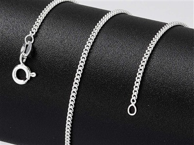Cadena De Eslabón Gourmette 1,5 mm,45 cm, Plata 925 - Imagen Estandar - 4