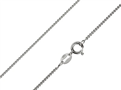 Cadena Gourmette De 1,5mm, 55cm, Plata 925