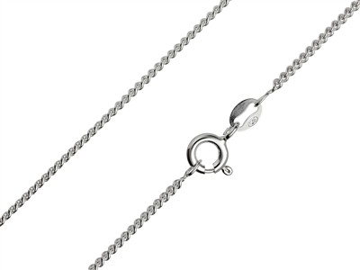 Cadena De Malla Gourmette 1,7 mm, 45 cm, Plata 925 - Imagen Estandar - 1