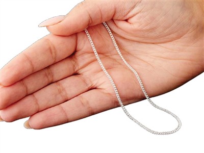 Cadena Gourmette 1,8 mm, 60 cm, Plata 925 - Imagen Estandar - 5