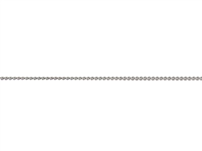 Cadena De Eslabones Gourmette Con Diamantes 1,1 mm, 40 cm, Plata 925 - Imagen Estandar - 2