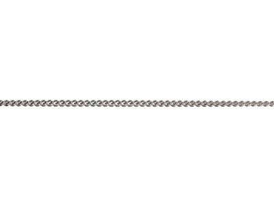 Cadena De Malla Gourmette Diamantada De 1,2 Mm, 55 Cm, Plata 925 - Imagen Estandar - 2