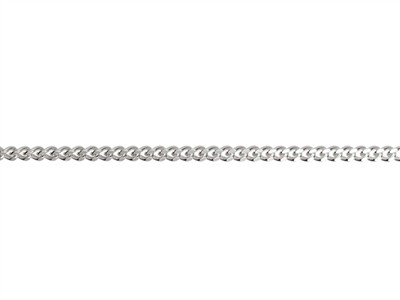 Cadena De Eslabón Gourmette Diamantado 1,5 mm, 40-45 cm, Plata 925 - Imagen Estandar - 2