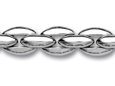 Pulsera Conchas 8 mm, 20,5 cm, Plata 925 Rh - Imagen Estandar - 2