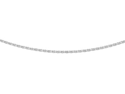 Cadena Forat Diamantado 1,6mm, 42-45cm, Plata 925 Rodiada