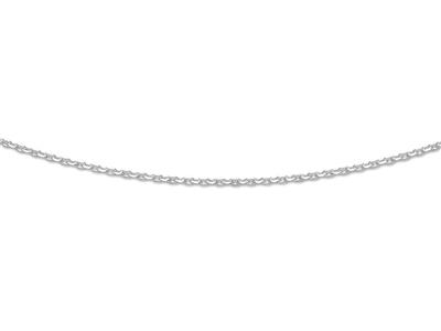 Cadena Forzada Talla Diamante 2,80 Mm, 55 Cm, Plata Rodiada 925 - Imagen Estandar - 1