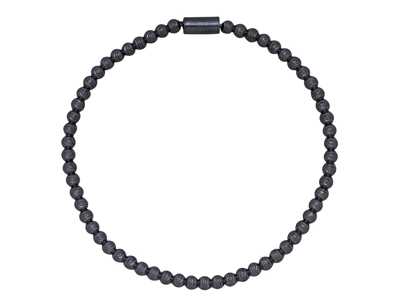 Pulsera Bolas 3mm, Elástica 55mm,plata 925ru