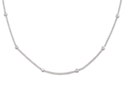Collar Tenis Àxido De Circonio, 90 Cm, Plata 925 Rodiada - Imagen Estandar - 2