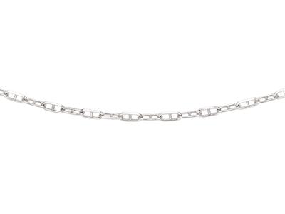 Collar, Forçat Malla Marina 4 Mm, 50 Cm, Plata 925 Rodiada - Imagen Estandar - 1