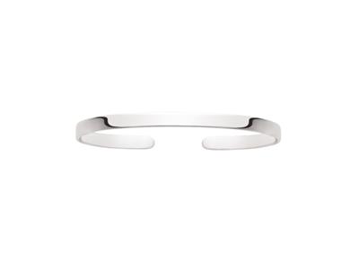 Pulsera Collar Cinta, 55 X 50 Mm, Plata 925 Rodiada