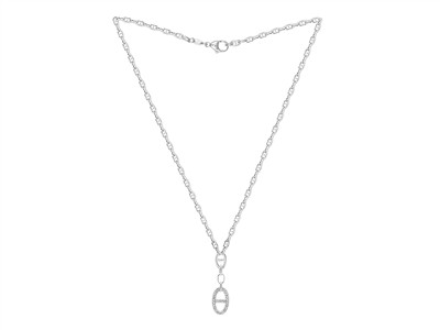 Coll Mailles Marines Chute Oxydes De Z. Ag 925 43cm Msq - Imagen Estandar - 2