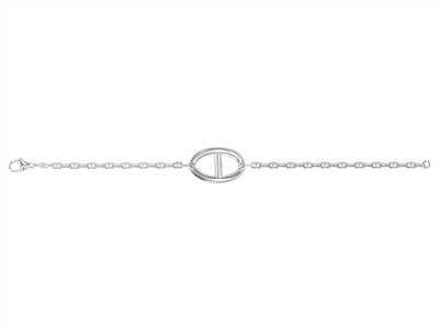 Brac Maille Marine Lisse Ag 925 16/19cm Msq - Imagen Estandar - 2