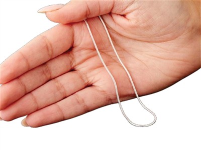 Cadena De Eslabón Serpiente Redonda1,4 mm, 55 cm, Plata 925 - Imagen Estandar - 5
