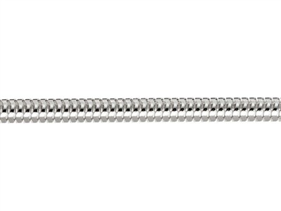 Cadena Redonda De Serpiente 3 mm, 50 cm, Plata 925 - Imagen Estandar - 2
