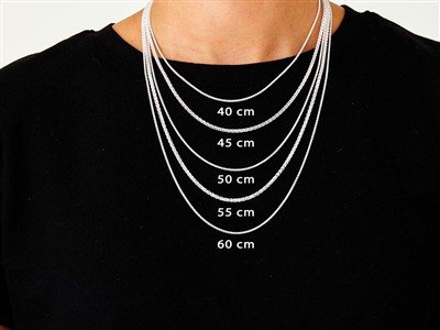 Cadena De Malla Palmier 1,5 mm, 55 cm, Plata 925 - Imagen Estandar - 4