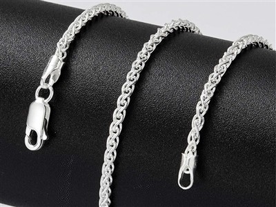 Cadena De Malla Palmier 2,5 mm, 40 cm, Plata 925 - Imagen Estandar - 5