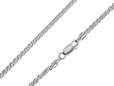 Cadena De Eslabn Palmier 2,5 Mm, 55 Cm, Plata 925