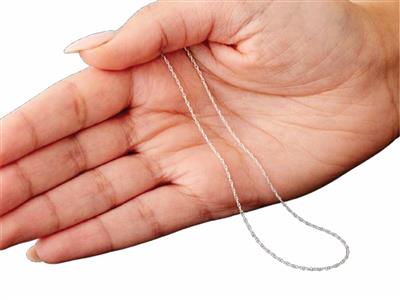 Cadena De Cuerda De 1 mm, 40 cm, Plata 925 - Imagen Estandar - 5